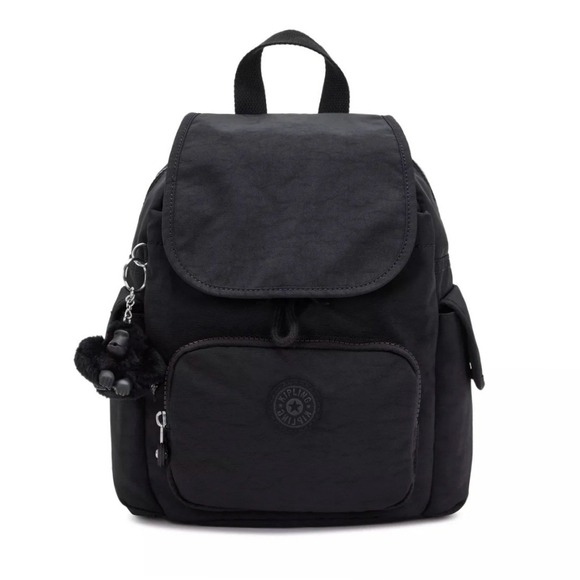 Kipling Handbags - Kipling City Pack Small Backpack Black Nylon Monkey Keychain Travel School Bag